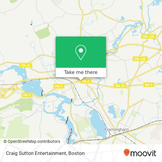 Craig Sutton Entertainment map