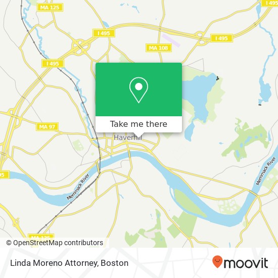 Linda Moreno Attorney map