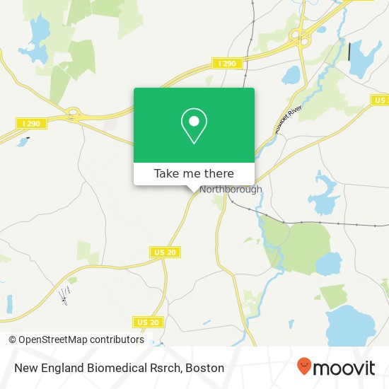New England Biomedical Rsrch map