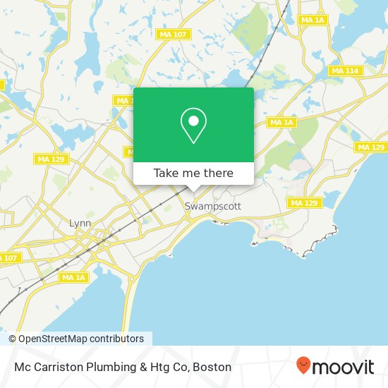 Mc Carriston Plumbing & Htg Co map