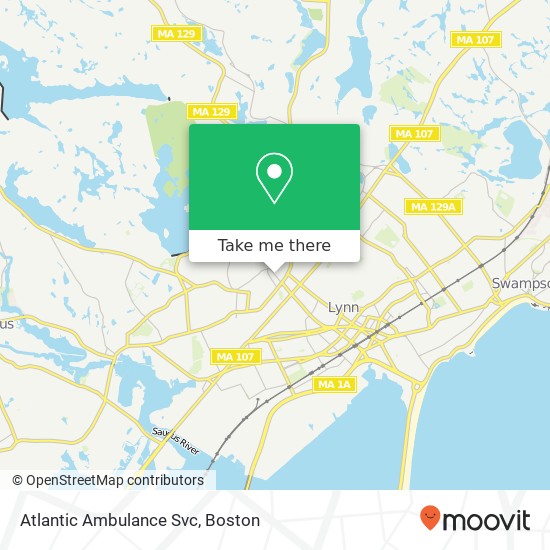 Atlantic Ambulance Svc map