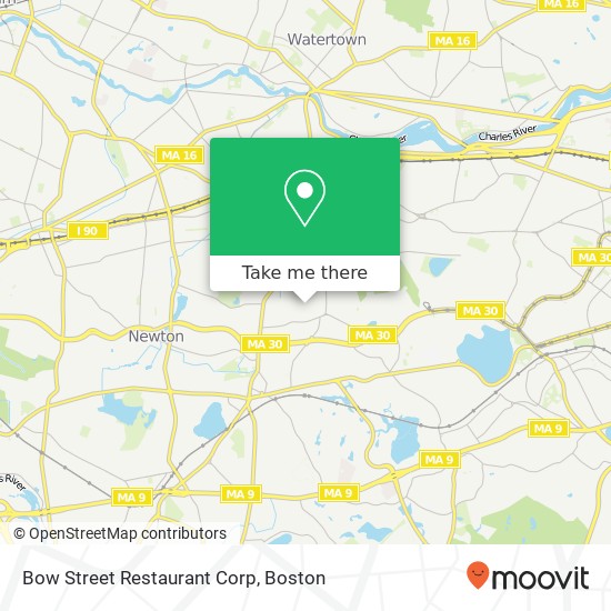 Mapa de Bow Street Restaurant Corp