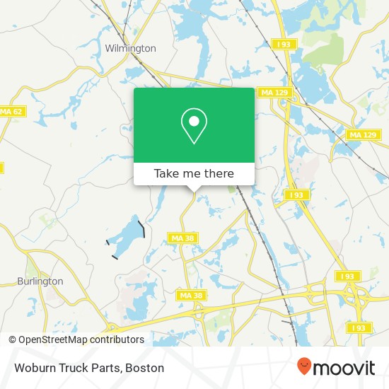 Woburn Truck Parts map