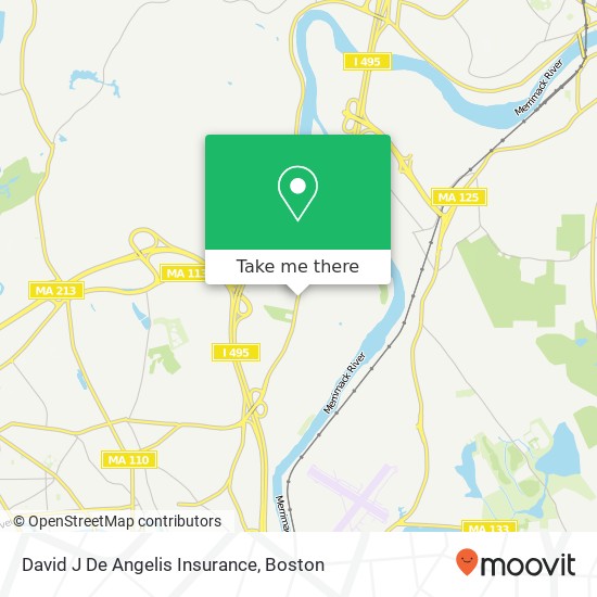 David J De Angelis Insurance map