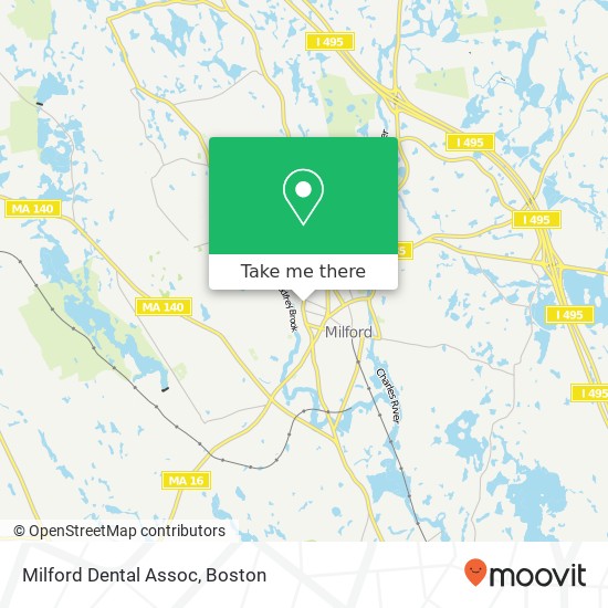 Mapa de Milford Dental Assoc