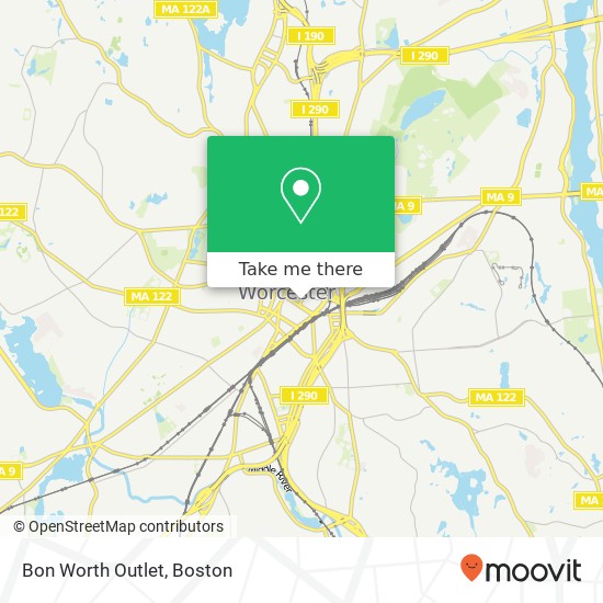 Bon Worth Outlet map