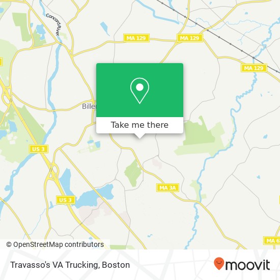 Travasso's VA Trucking map