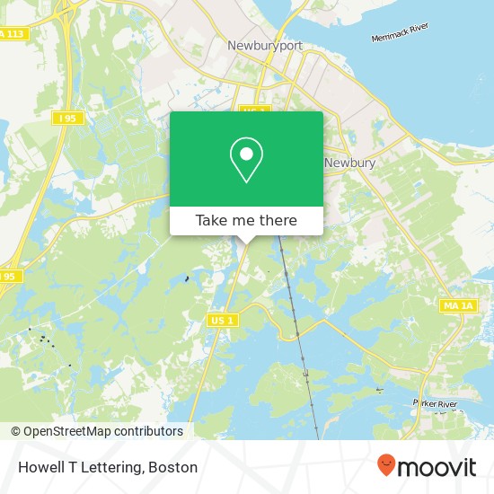 Howell T Lettering map