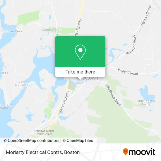 Moriarty Electrical Contrs map