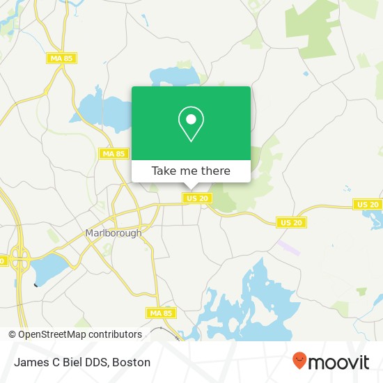 James C Biel DDS map