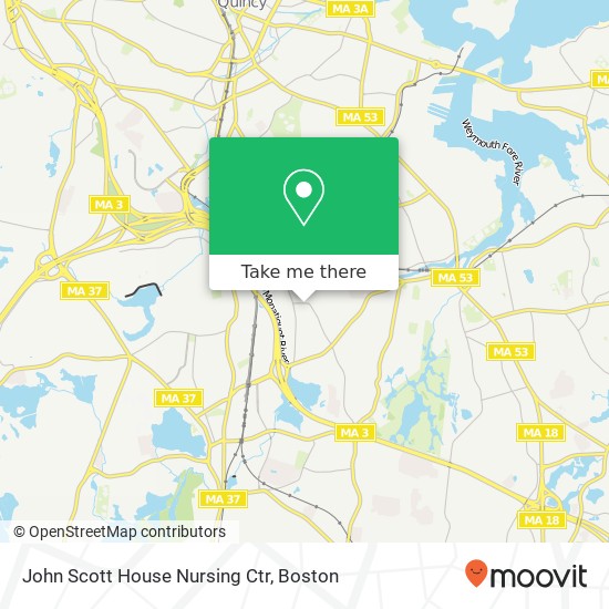 Mapa de John Scott House Nursing Ctr