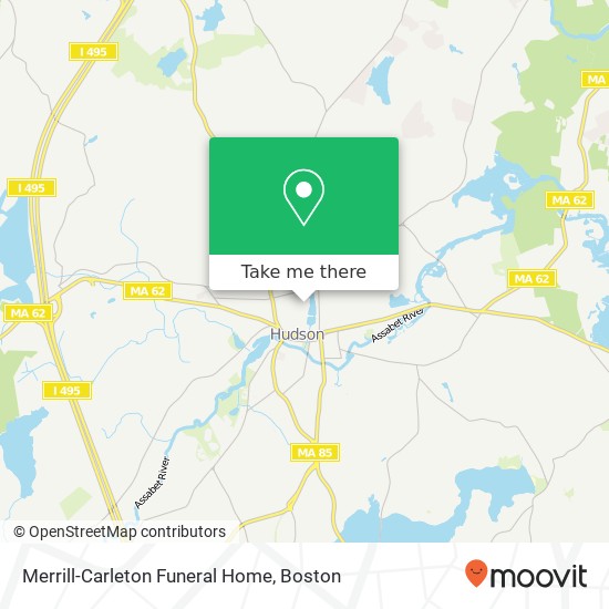 Merrill-Carleton Funeral Home map