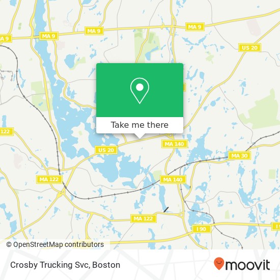 Mapa de Crosby Trucking Svc