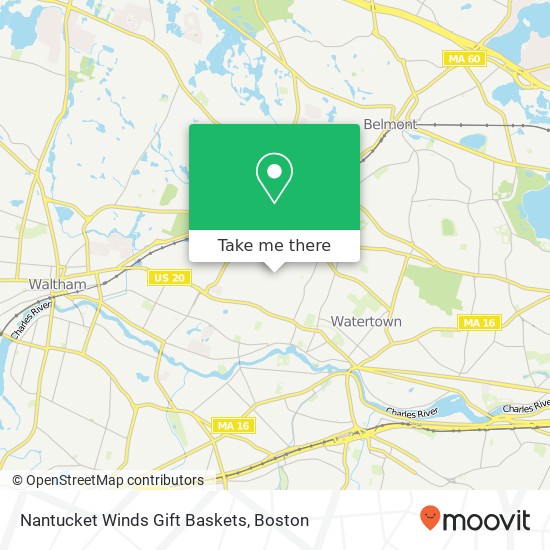 Mapa de Nantucket Winds Gift Baskets