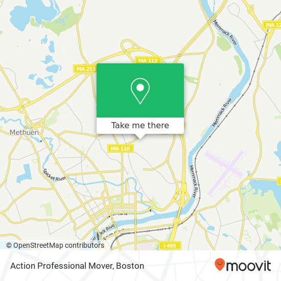 Action Professional Mover map