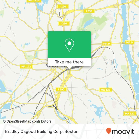 Bradley Osgood Building Corp map