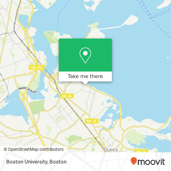 Boston University map