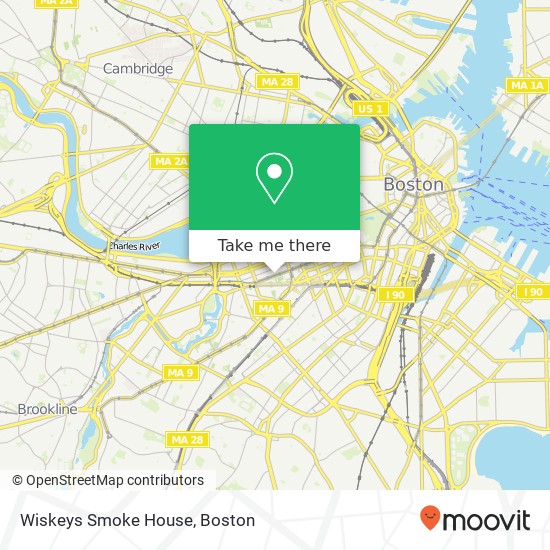 Wiskeys Smoke House map