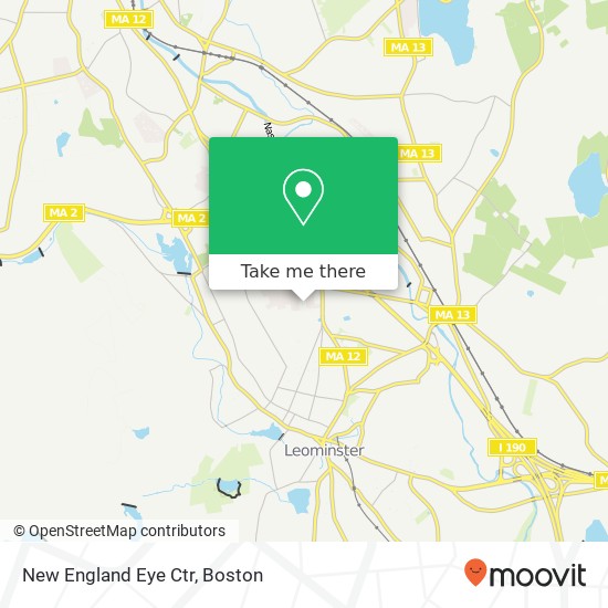 Mapa de New England Eye Ctr