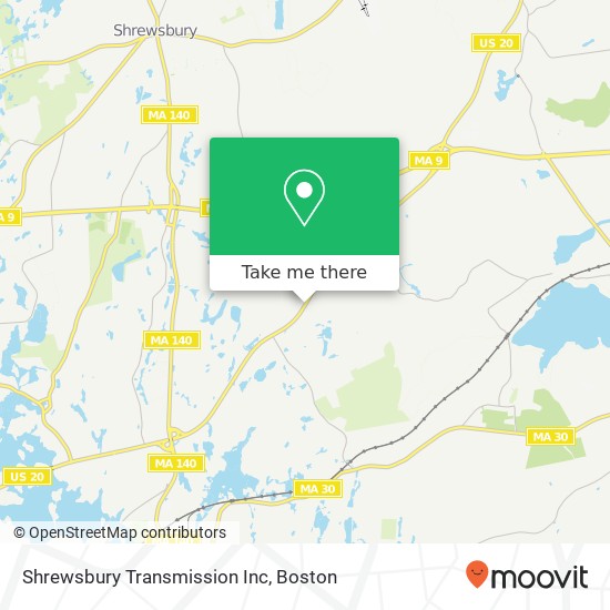 Mapa de Shrewsbury Transmission Inc