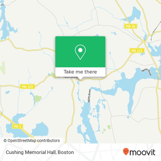 Mapa de Cushing Memorial Hall