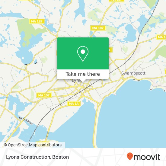 Lyons Construction map