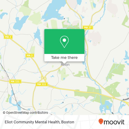 Eliot Community Mental Health map