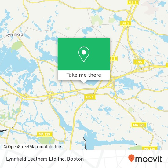 Lynnfield Leathers Ltd Inc map