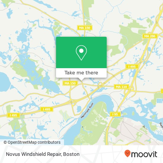 Mapa de Novus Windshield Repair