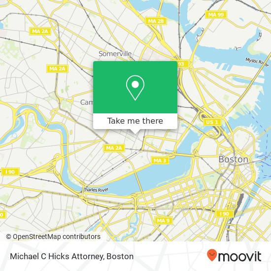 Michael C Hicks Attorney map