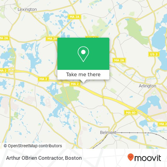 Arthur OBrien Contractor map