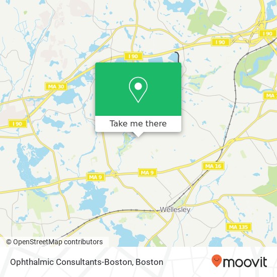 Mapa de Ophthalmic Consultants-Boston