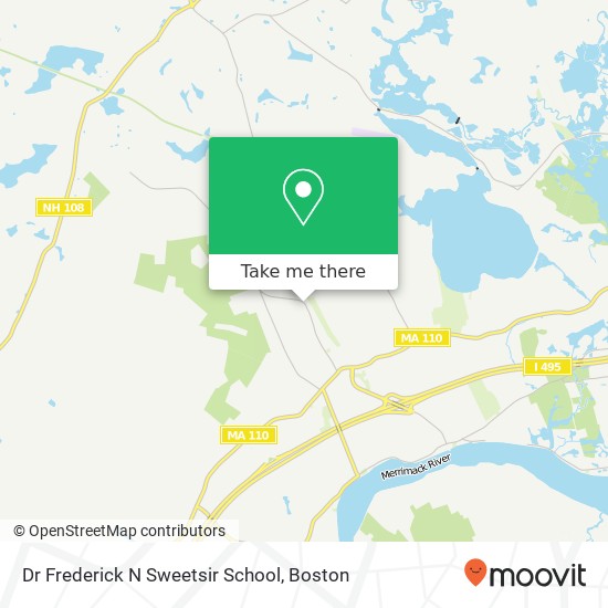 Dr Frederick N Sweetsir School map