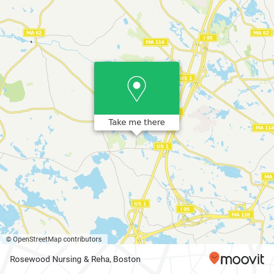 Rosewood Nursing & Reha map