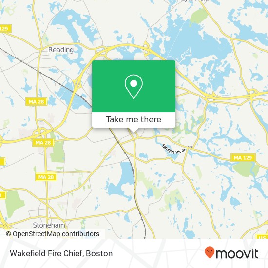 Wakefield Fire Chief map