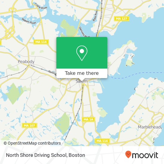 North Shore Driving School map