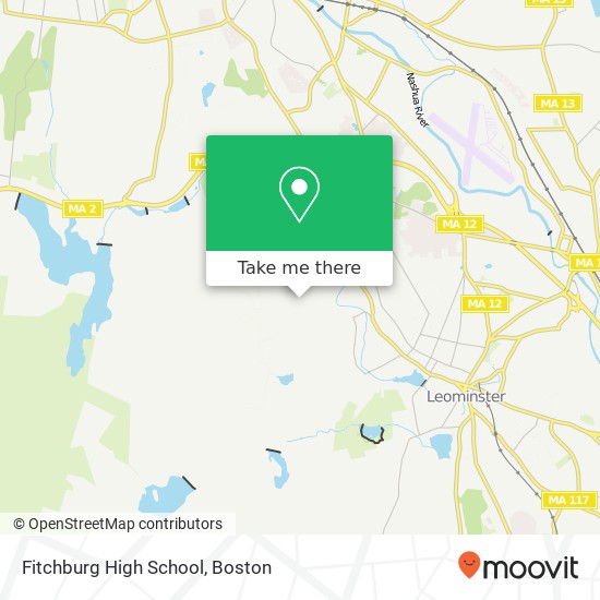 Fitchburg High School map