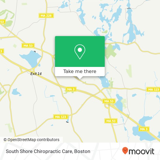 South Shore Chiropractic Care map