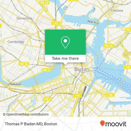 Thomas P Baden MD map