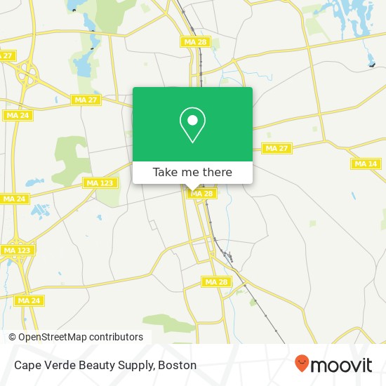 Mapa de Cape Verde Beauty Supply