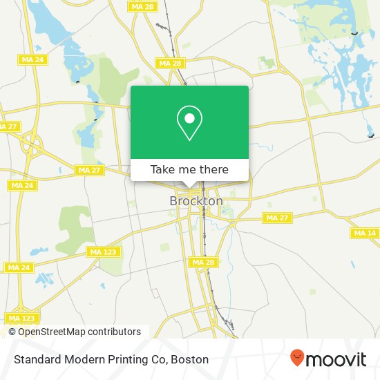 Mapa de Standard Modern Printing Co