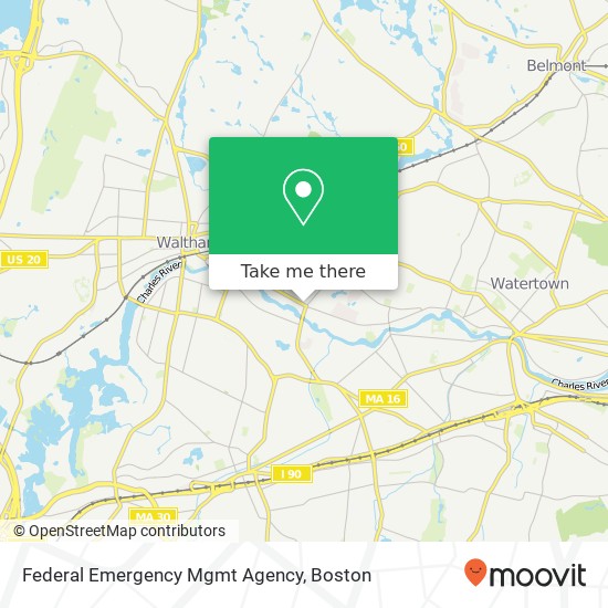 Mapa de Federal Emergency Mgmt Agency