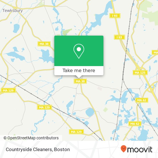 Countryside Cleaners map