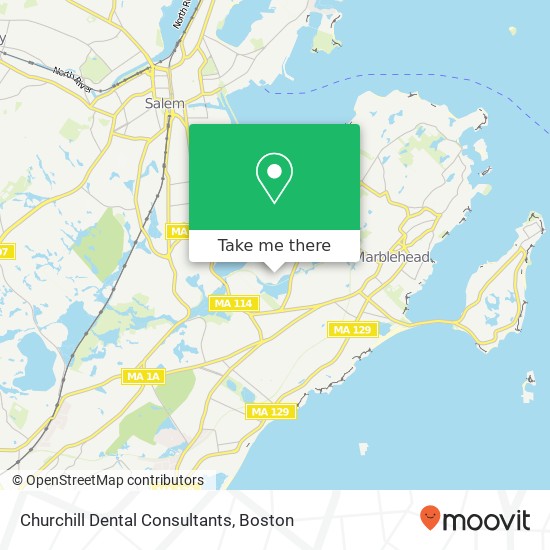 Mapa de Churchill Dental Consultants