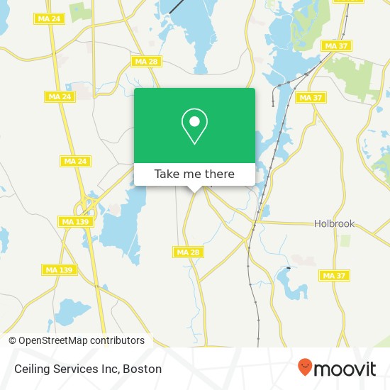 Ceiling Services Inc map