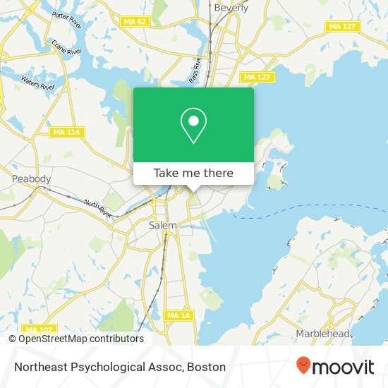 Mapa de Northeast Psychological Assoc