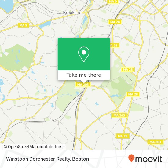 Mapa de Winstoon Dorchester Realty