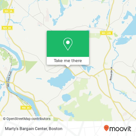 Mapa de Marty's Bargain Center