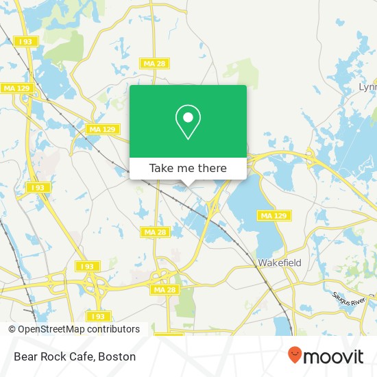 Mapa de Bear Rock Cafe