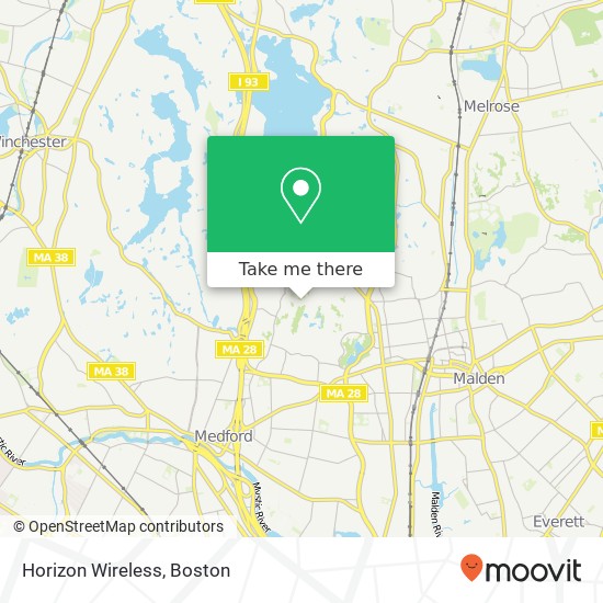 Mapa de Horizon Wireless